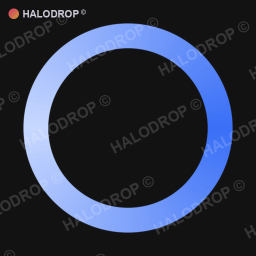 Cobalt Drip Loop — Bold