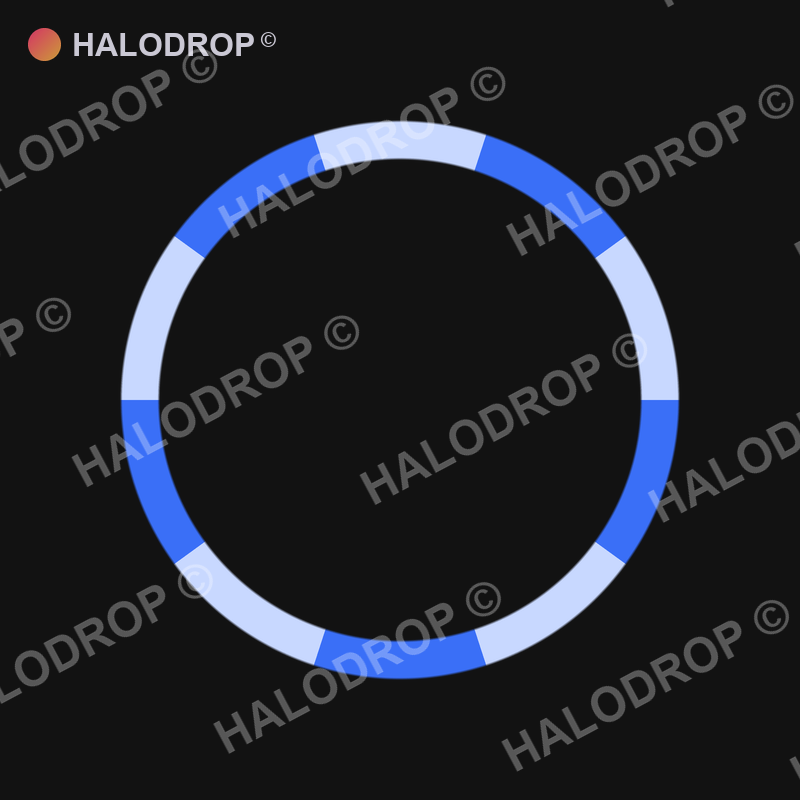 Cobalt Drip Segment — Thin preview