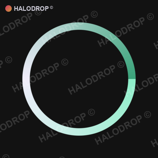 Mint Glass Loop — Thin