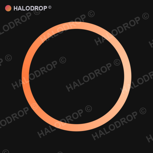 Peach Static Loop — Thin